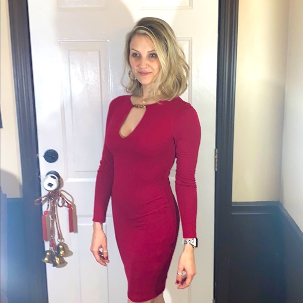 Classy sexy red dress